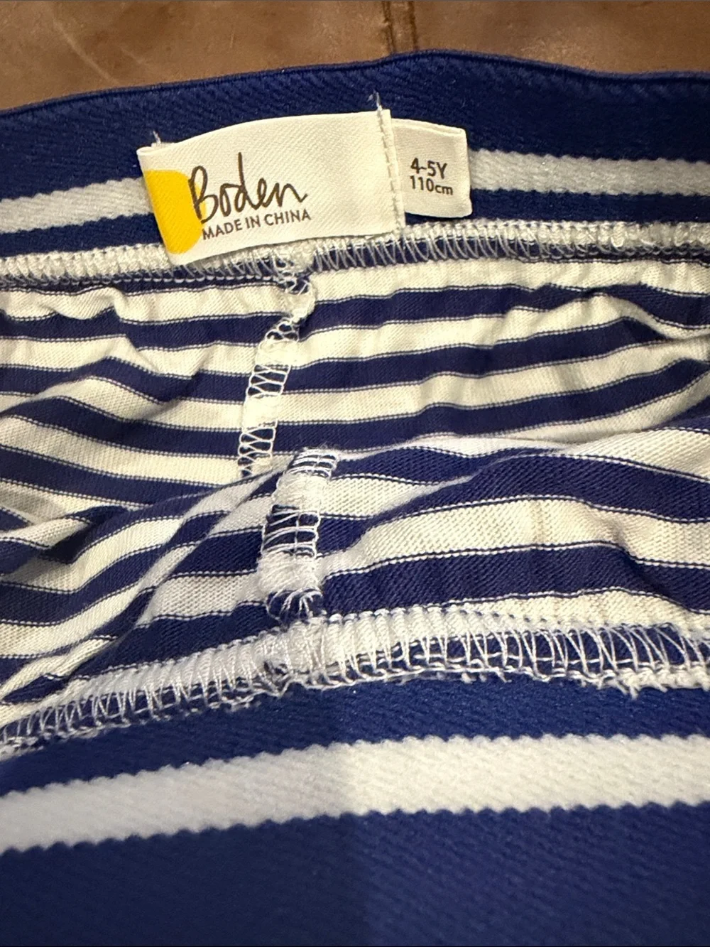 Mini Boden Girls' Bright Pink Sloth Appliqué Skirt + Navy Striped Skirt (2)